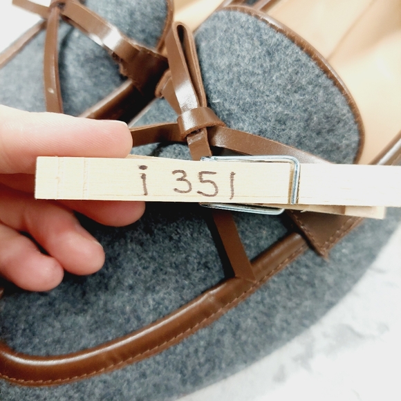 J Crew Grey with Brown Trim Calf Hair Lofers i351 - Picture 10 of 10